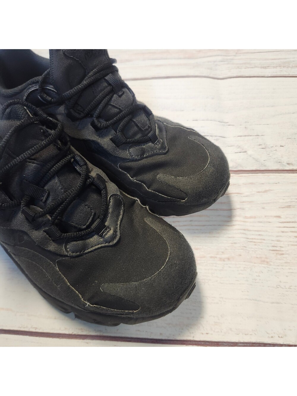 Nike Air Max 270 Black Athletic Sneakers Size 5.5Y - Picture 9 of 12